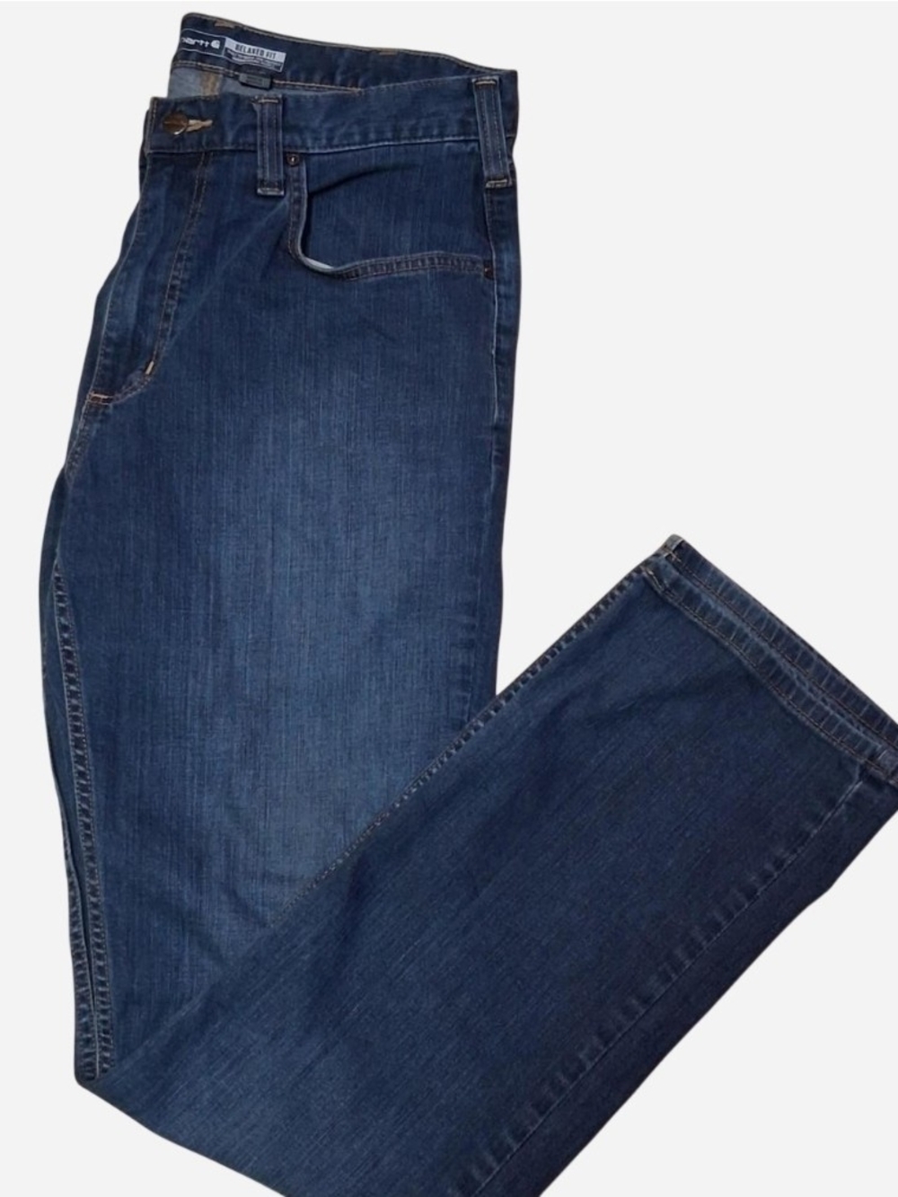 Carhartt Men's Dark Blue Straight Leg Jeans